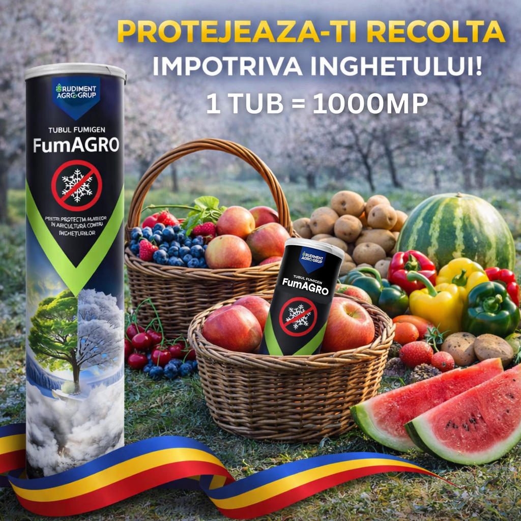 Fumigena anti-îngheț pentru pomi fructiferi, flori, legume - FumAgro 650G