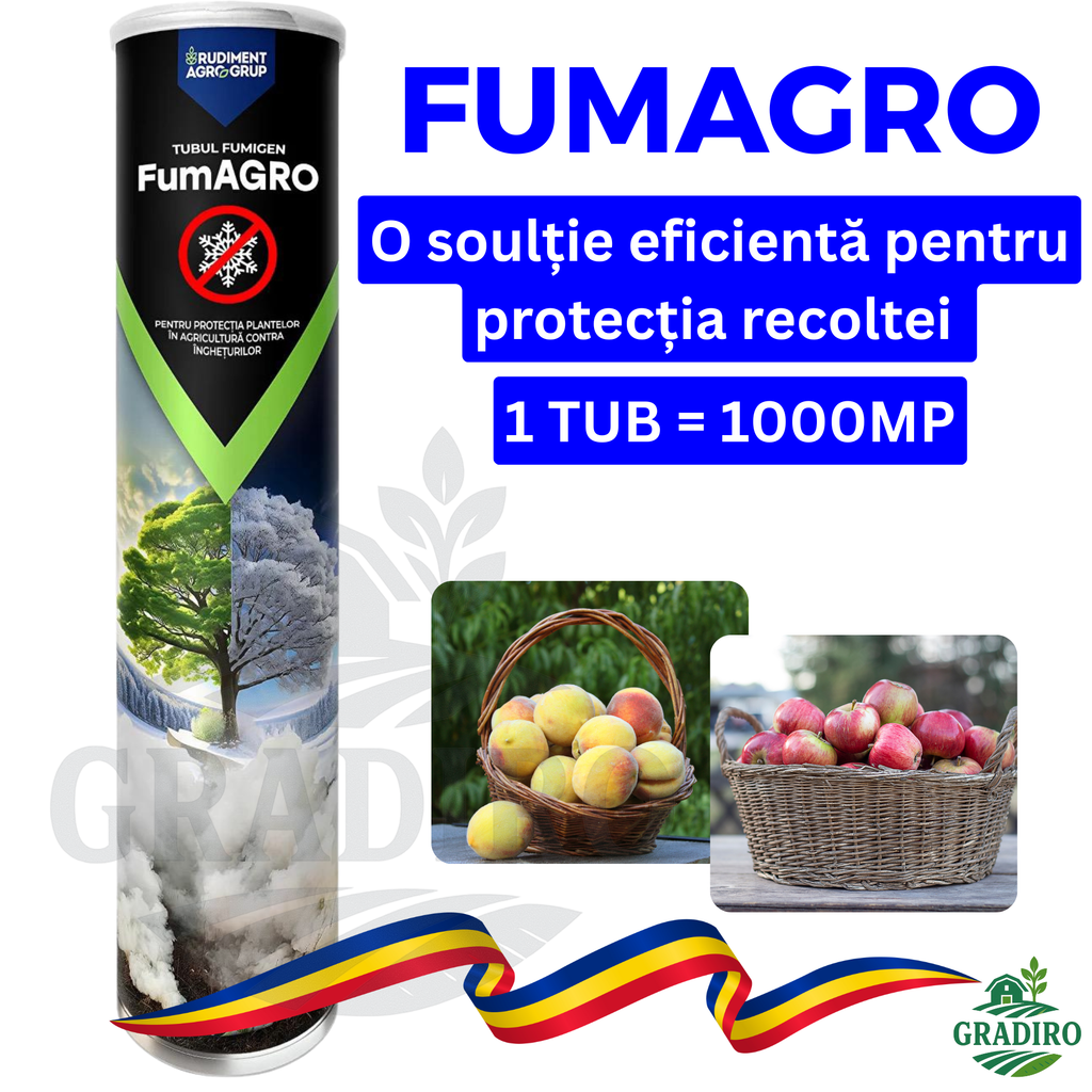 Fumigena anti-îngheț pentru pomi fructiferi, flori, legume - FumAgro 650G